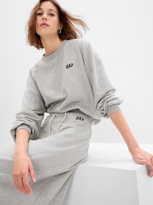 Gap Kadın Gri Mini Gap Logo Sweatshirt
