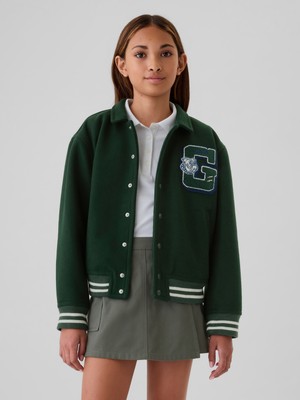 Erkek Çocuk Yeşil Gap Logo Varsity Ceket