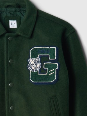 Erkek Çocuk Yeşil Gap Logo Varsity Ceket