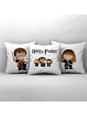 Woodhub Çocuk Bebek Odası Kırlent Kılıfı Harry Potter ve Arkadaşları