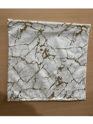 Woodhub Italyan Kadife Açık Krem Kırlent Kılıfı