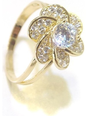 Çiçek Yüzük 14 Ayar Altın