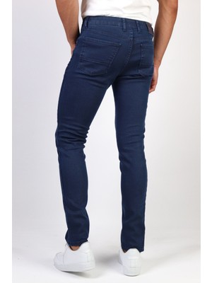 Hlt Jeans Erkek Lacivert Slim Fit Kot Pantolon 843 Yenivalblue