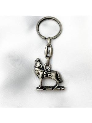 Herşey Nota Uluyan Kurt Bozkurt Anahtarlık