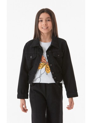 Beli Lastikli Cepli Kız Çocuk Ceket