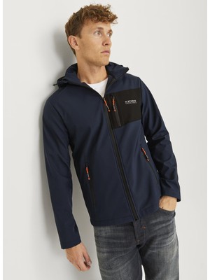 Jack & Jones Lacivert Erkek Mont Jjtaylor Softshell Jacket