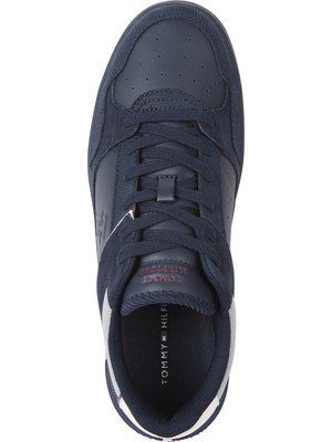 Tommy Hilfiger Lacivert Erkek Sneaker Th Basket Street Lth