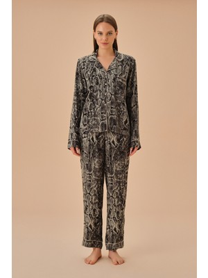 Suwen Taylor Gömlek Yaka Pijama Takımı
