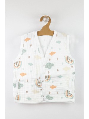 Bebek Müslin Çıtçıtlı Yelek %100 Pamuk Ü1 BNL-0005