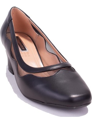 Dagoster DZA07-725528CN Siyah Klasik Topuklu Kadın Ayakkabı