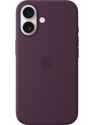 Apple iPhone 16 Silicone Case With Magsafe - Plum
