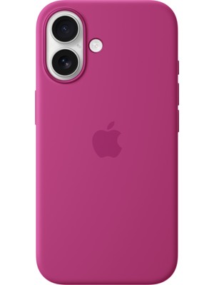 Apple iPhone 16 Silicone Case With Magsafe - Fuchsia