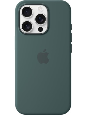 Apple iPhone 16 Pro Silicone Case With Magsafe - Lake Green