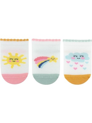 Bross Bebek Mutlu FIGÜR3LÜ Patik Çorap ONL-02543