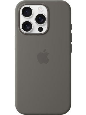 Apple iPhone 16 Pro Silicone Case With Magsafe - Stone Gray