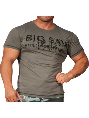 Haki Regular Fit T-Shirt Big Sam 2854