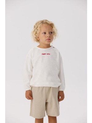 Nebbati Bg Store Erkek Bebek Ekru Sweatshirt