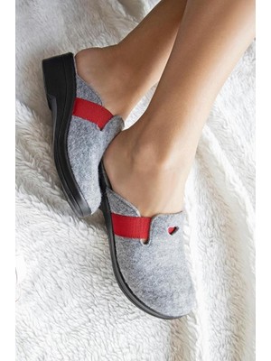 Muya Penny 32924-087 Kadın Kışlık Ev Terliği Gri 36-40