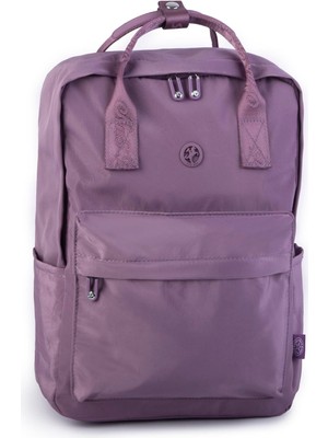 Nas Bag Unisex Sırt ve El Çantası Büyük Boy Su Geçirmez Sırt Çantası (29x40 cm ) Mor