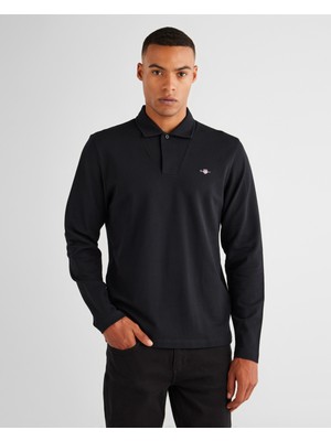 Gant Erkek Siyah Slim Fit Polo Yaka Polo 2424335T.5