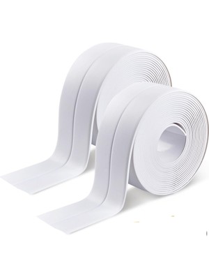 Faial 2 Adet Banyo Mutfak Lavabo Küvet Su Sızdırmaz Kenar Bant Sıvı Geçirmez 3.2 Metre