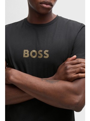 Boss Pamuklu Regular Fit Bisiklet Yaka Erkek Tshirt 50484328 006