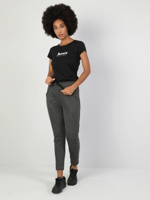 Regular Fit Jogger Kadın Gri Eşofman Altı Cl1047132