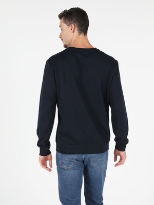 Regular Fit Erkek Lacivert Sweatshirt