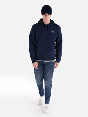 Regular Fit Baskılı Lacivert Erkek Sweatshirt Cl1066558