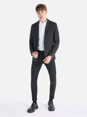 Slim Fit Antrasit Erkek Ceket Cl1065133