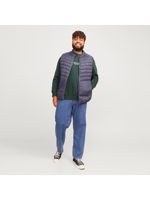 Büyük Beden Logo Baskili Bisiklet Yaka Sweatshirt - Vesterbro