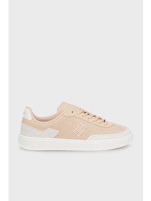 Tommy Hilfiger Logolu Süet Sneaker Ayakkabı Kadın Ayakkabı FW0FW08186 Try
