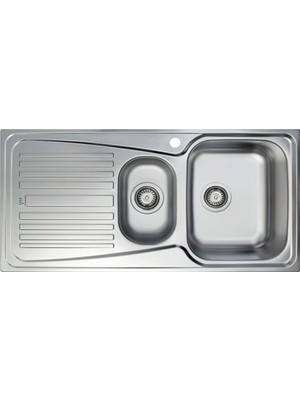 Teka Infant 60 Paslanmaz Çelik 1,5 Gözlü Sol Damlalıklı Eviye (TEKA.40109784)