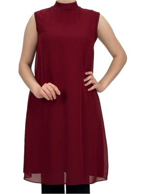 ottomanwear.com OTW8831-772 Önü Şifon Içlik Bordo