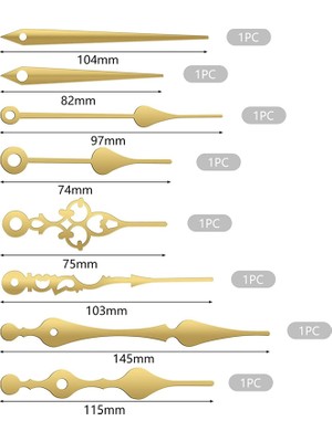 Saat Mekanizması Sessiz Kuvars Hareketi Makinesi Duvar Ibreleri Işaretçi Seti (Yurt Dışından)