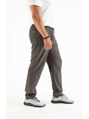 Longberg Erkek Beli Lastikli Bağcıklı Mevsimlik Jogger Spor Pantolon