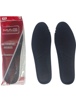 Mag Ayakkabı İç Astarı - Anatomik ve Yıkanabilir - Koku Yapmaz - Siyah