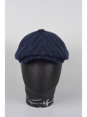 mercantoptan Kışlık 8 Parca Kaşmir Cizgili Model  Erkek Kasket Şapka