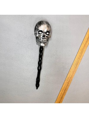 Kidspartim Halloween Çubuklu Eskitme Kuru Kafa 55 cm