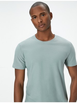 Koton Basic Tişört Slim Fit Bisiklet Yaka Kısa Kollu