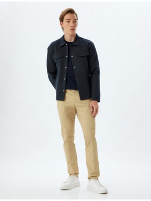 Koton Chino Pantolon Slim Fit Cep Detaylı Pamuklu
