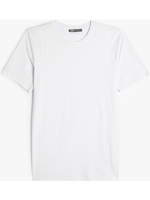Koton Basic Tişört Slim Fit Bisiklet Yaka Kısa Kollu Pamuklu
