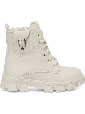 BAGES.P4PR Krem Kız Çocuk Biker Bot