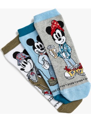 Koton 3'Lü Mickey Mouse Çorap Seti Lisanslı