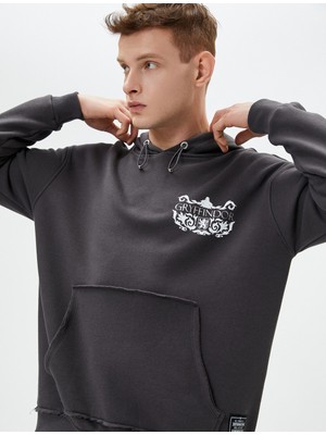 Koton Harry Potter Oversize Kanguru Cepli Hoodie Lisanslı Baskılı