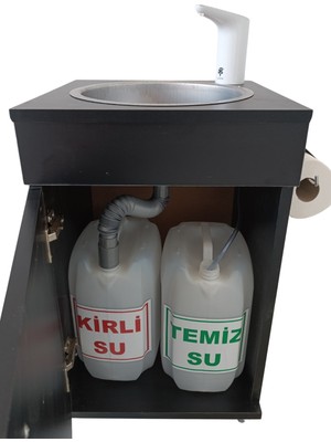 Mobil Seyyar Lavabo Siyah Küçük Boy