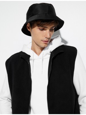 Koton Peluş Yelek Fermuarlı Kanguru Cep Detaylı Dik Yaka