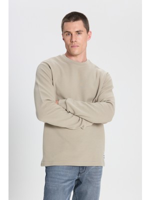 Wrangler Regular Fit Normal Kesim Bisiklet Yaka Haki Sweatshirt