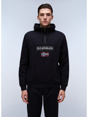 Siyah Erkek Bisiklet Yaka Sweatshirt NP0A4I5E0411_BURGEE Hzh 2.0