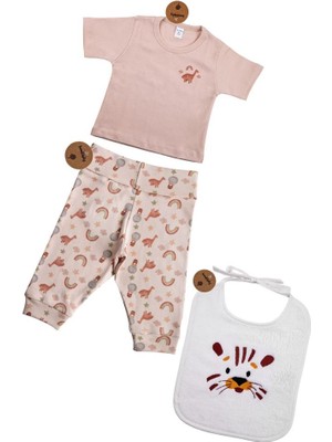 Bross Bebek Alt Üst Önlük %100 Pamuk Takım  BNL-0024
